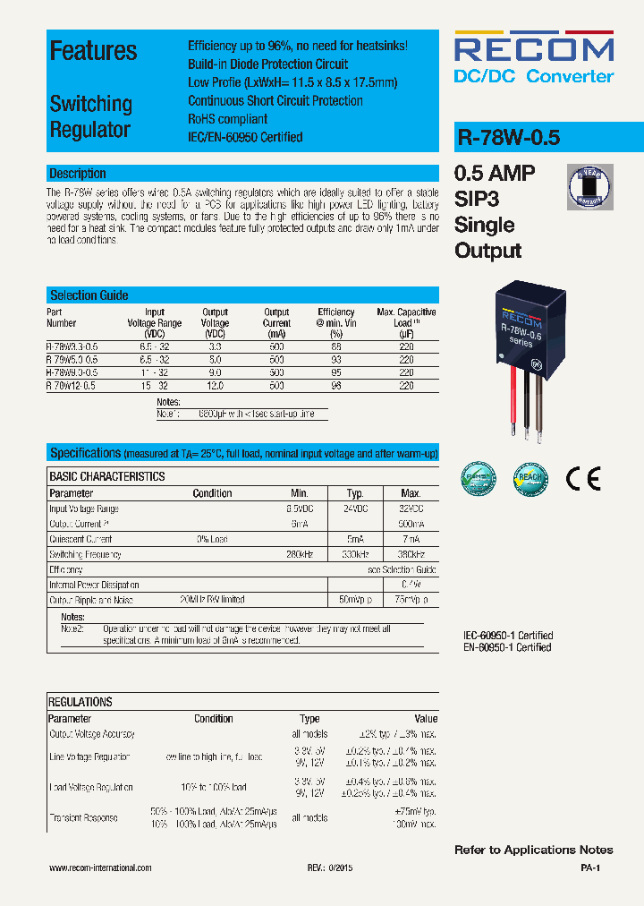 R-78W33-05_8421902.PDF Datasheet