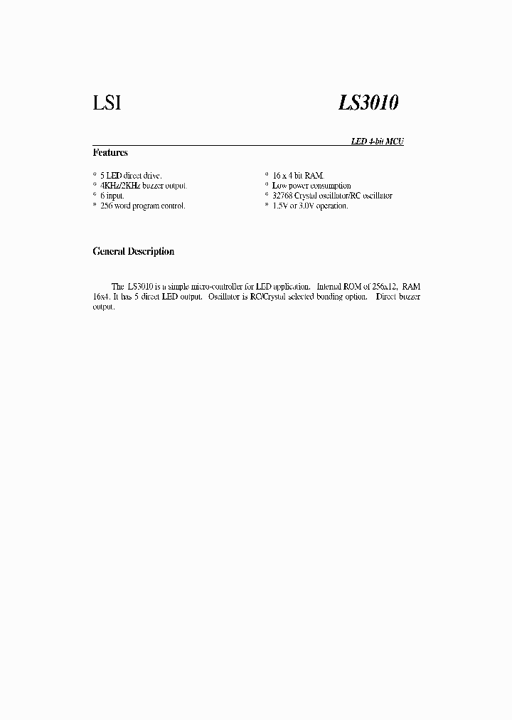 LS3010_8421280.PDF Datasheet