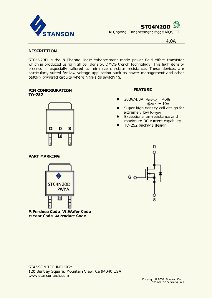 ST04N20D_8421715.PDF Datasheet