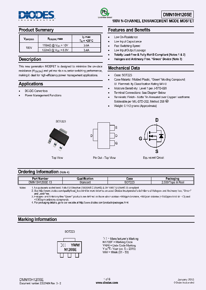 DMN10H120SE-13_8423598.PDF Datasheet
