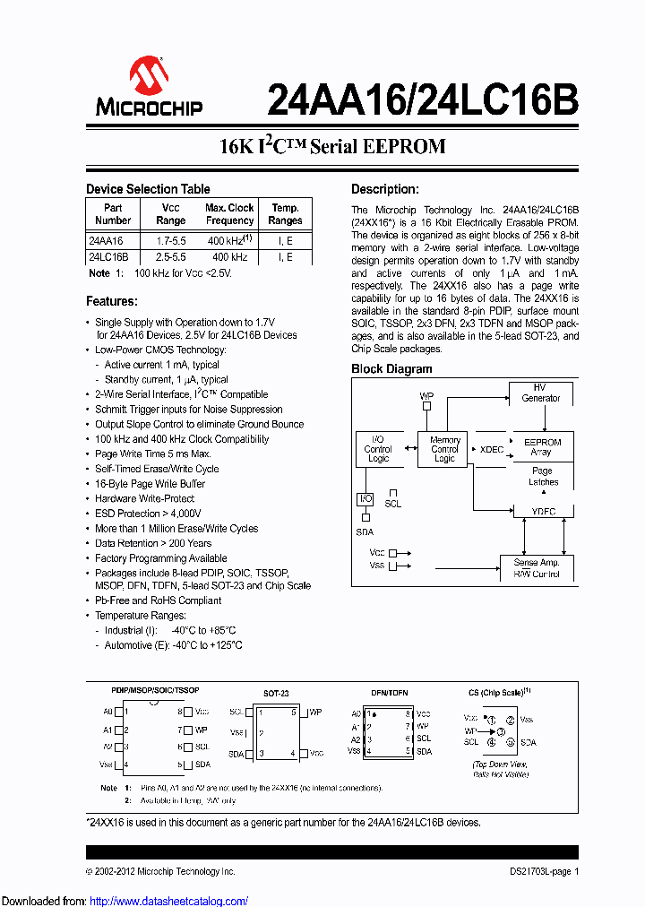 24LC16BT-HSN16KVAO_8423825.PDF Datasheet