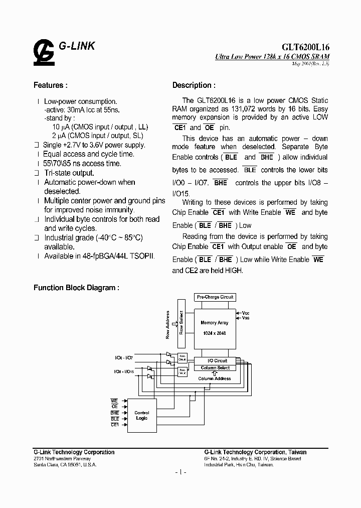 GLT6200L16LI-70FG_8424590.PDF Datasheet