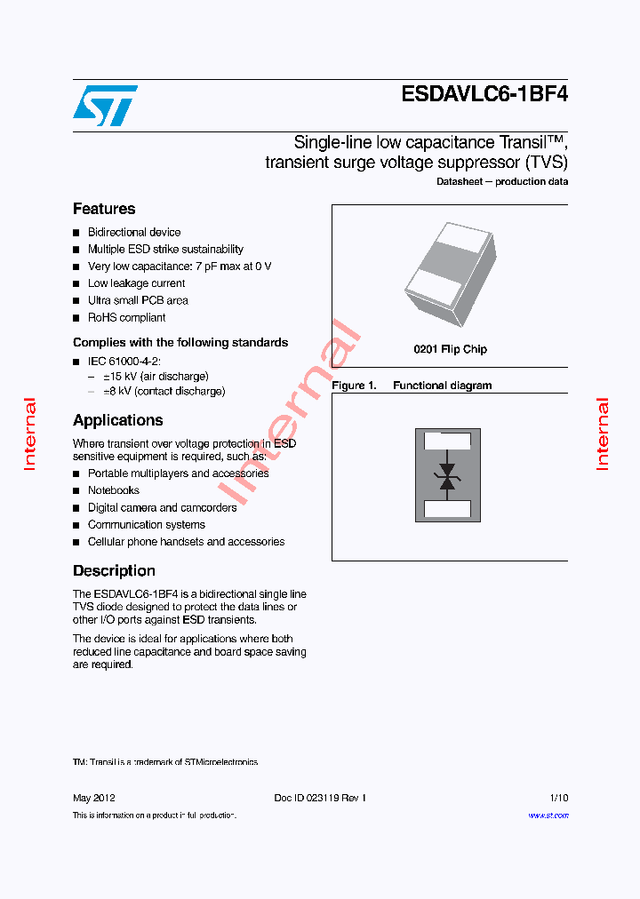 ESDAVLC6-1BF4_8423690.PDF Datasheet