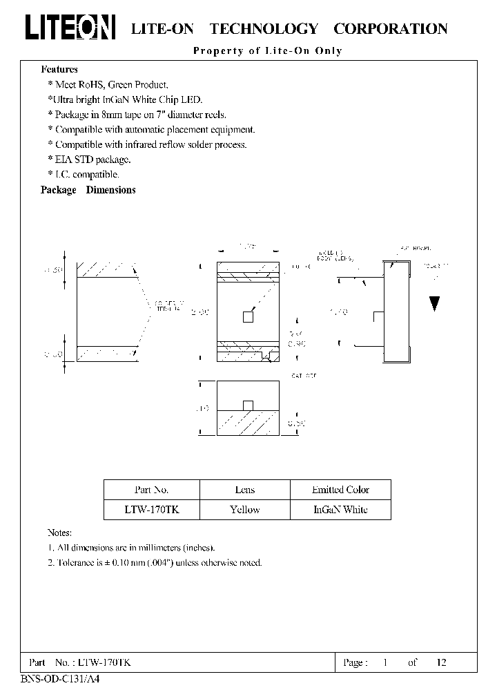 LTW-170TK-14_8426638.PDF Datasheet