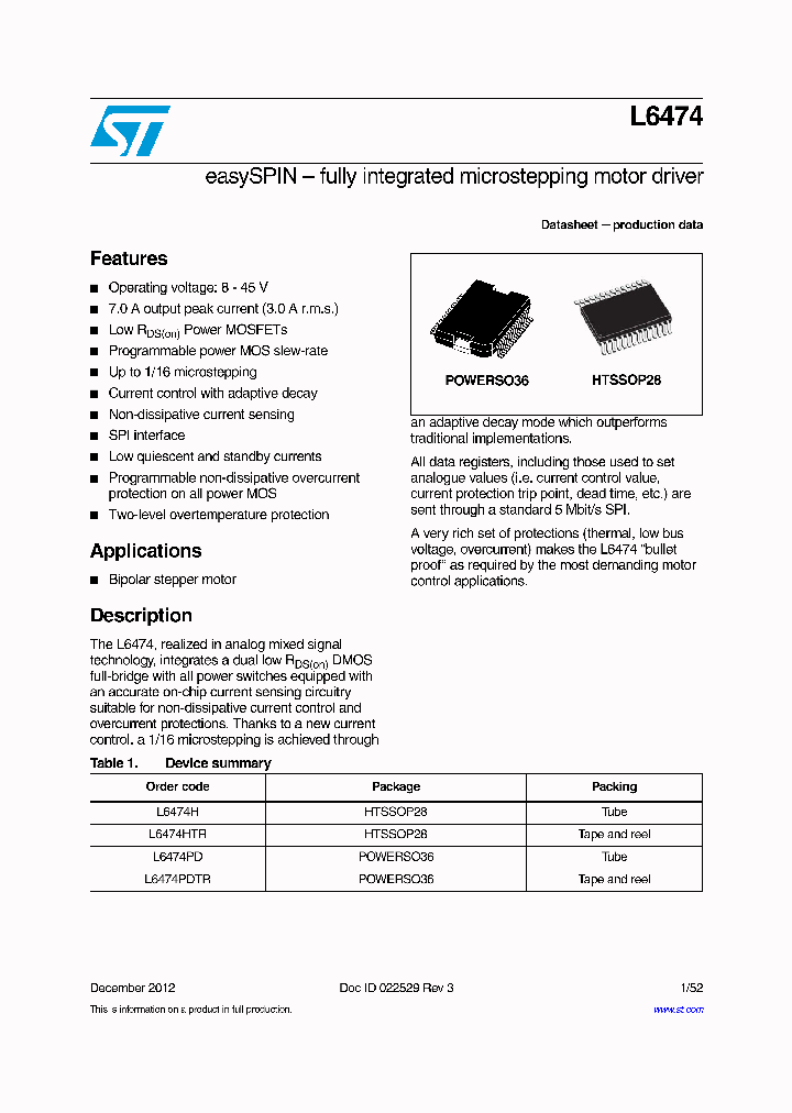L6474PDTR_8427718.PDF Datasheet