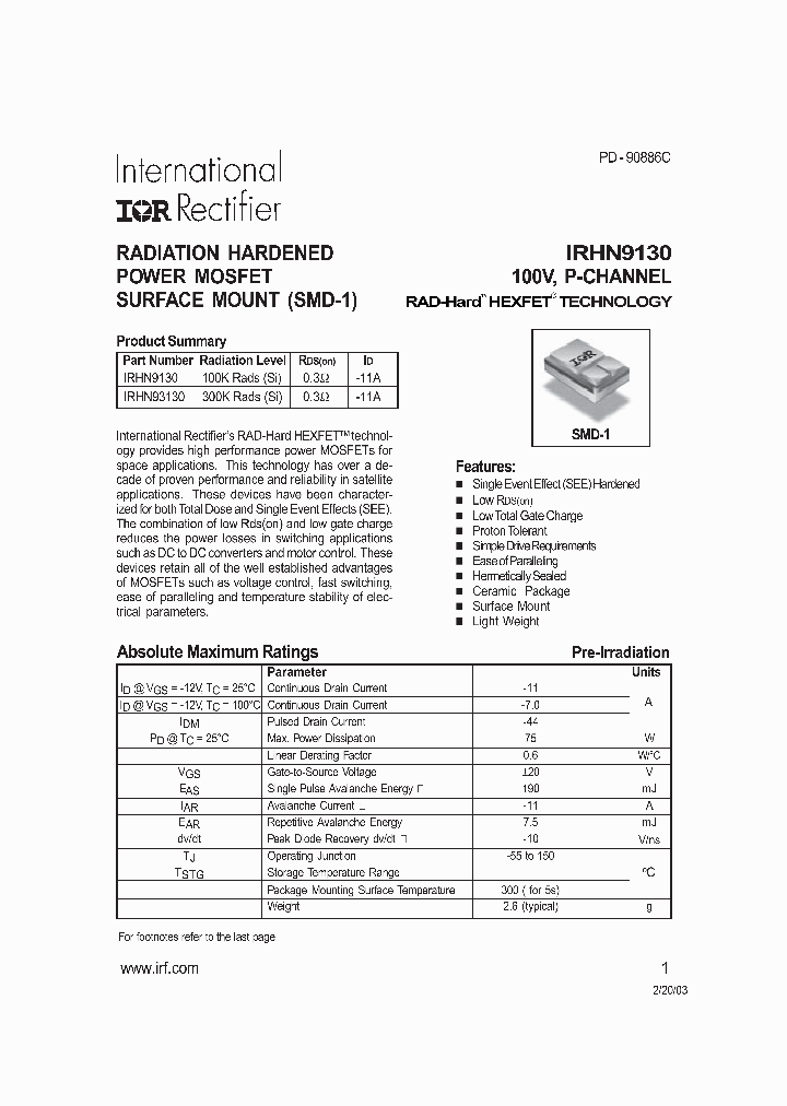 IRHN93130_8431713.PDF Datasheet