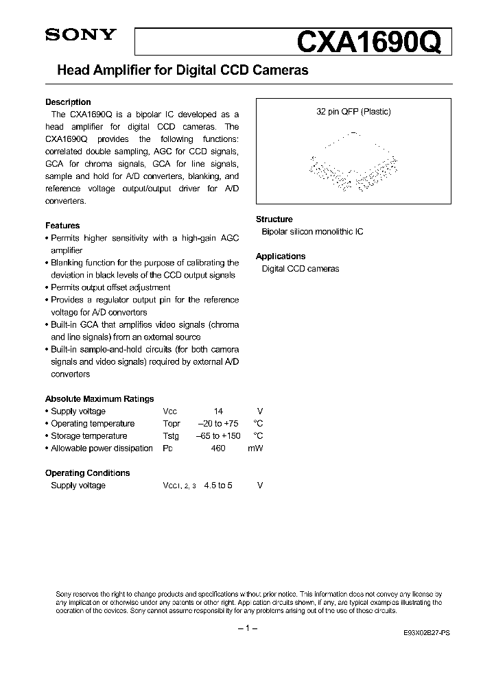 CXA1690Q_8431919.PDF Datasheet