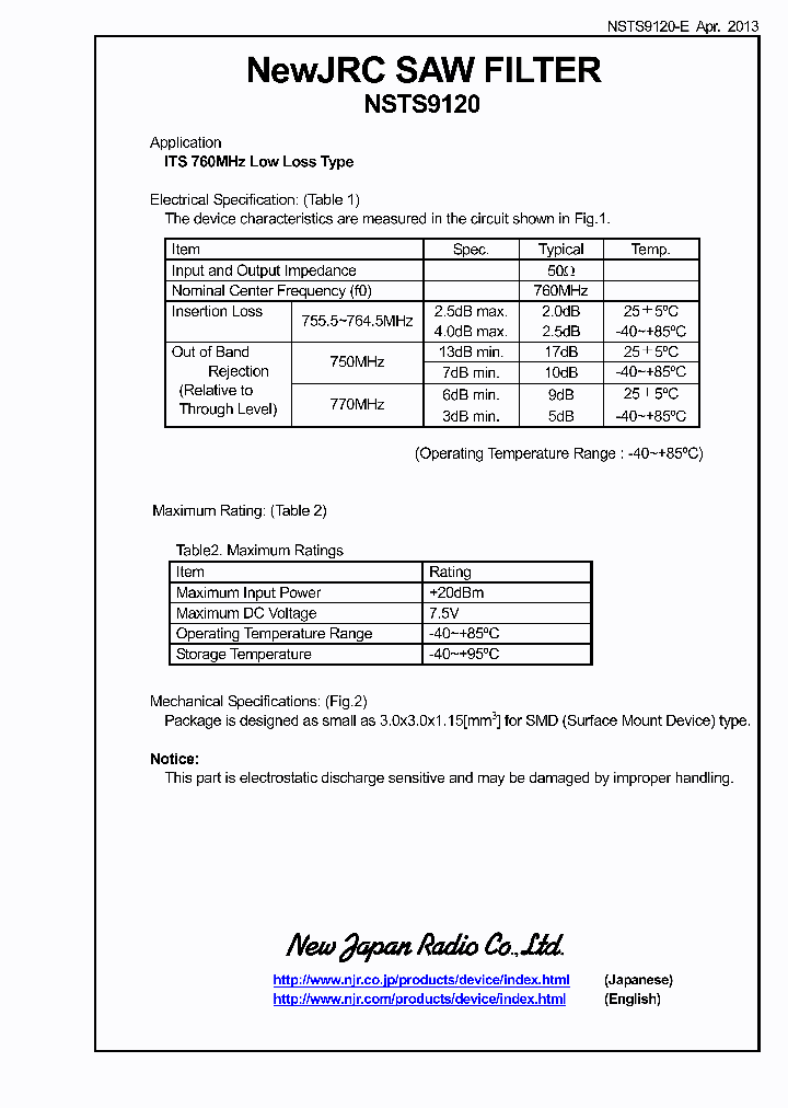 NSTS9120_8437016.PDF Datasheet