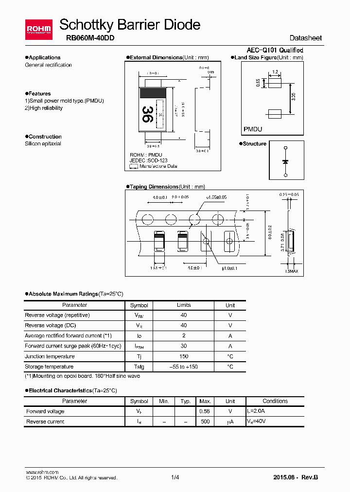 RB060M-40DD_8438300.PDF Datasheet