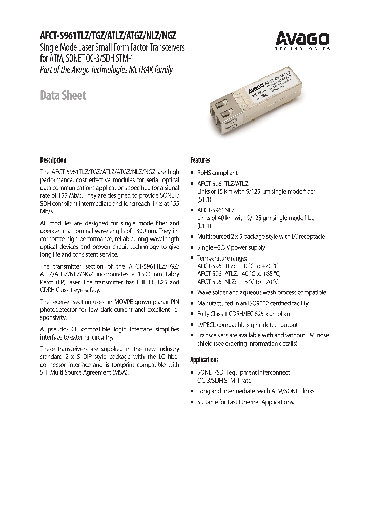 AFCT-5961ATLZ_8439706.PDF Datasheet
