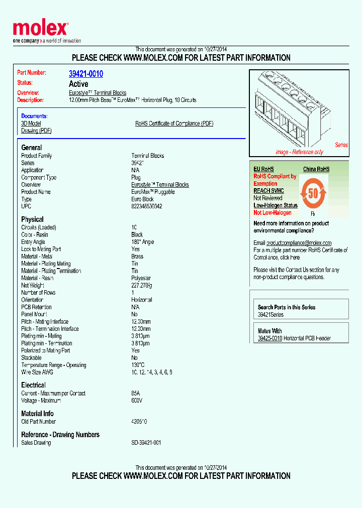 39421-0010_8440839.PDF Datasheet