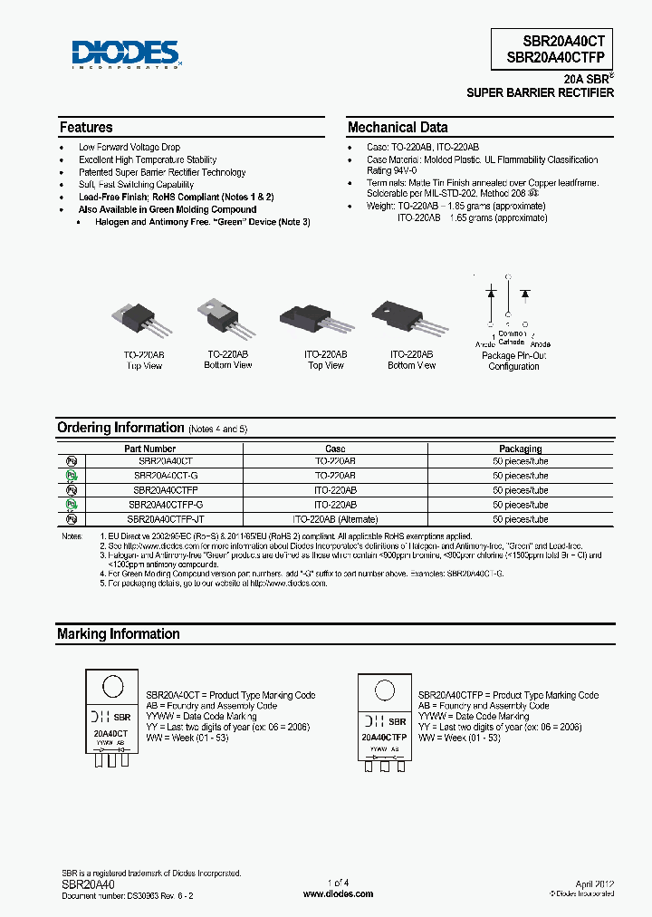 SBR20A40CTFP_8441317.PDF Datasheet