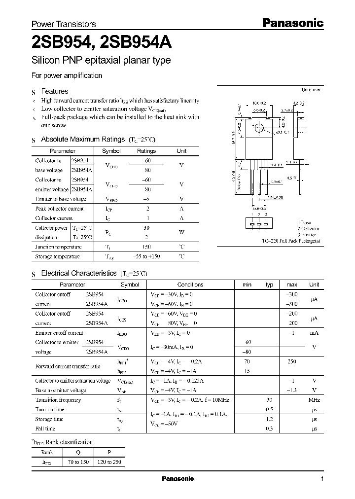 2SB0954_8437373.PDF Datasheet