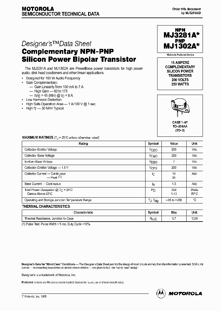 MJ3202A_8437627.PDF Datasheet