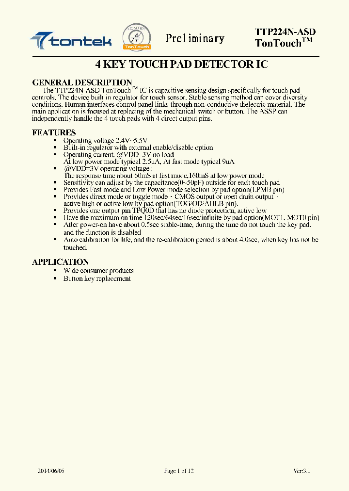 TTP224N-ASD_8442828.PDF Datasheet