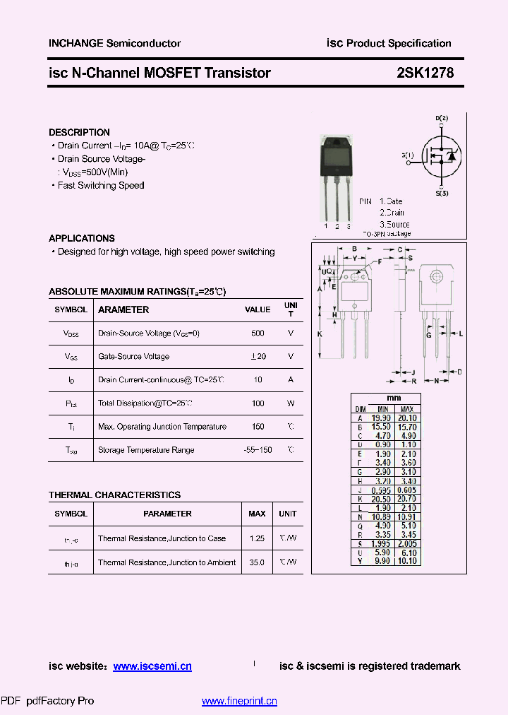 2SK1278_8445840.PDF Datasheet