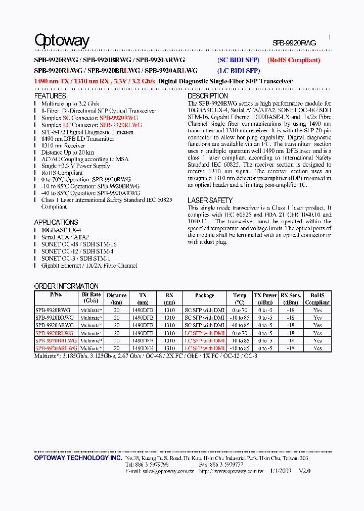 SPB-9920ARLWG_8445648.PDF Datasheet