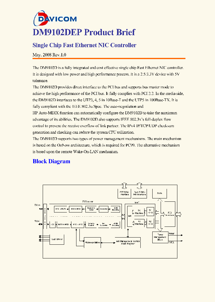 DM9102DEP_8446762.PDF Datasheet