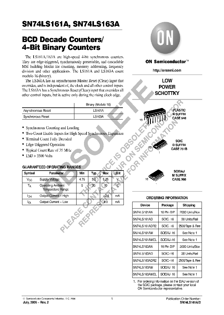 SN74LS163AD_8447449.PDF Datasheet