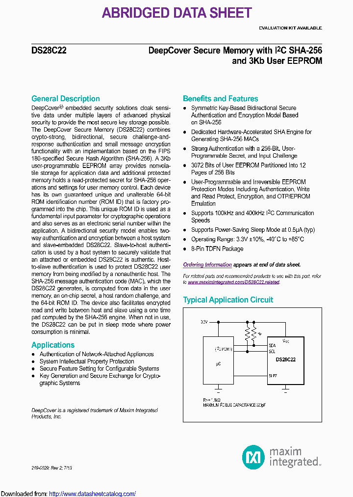 DS28C22QT_8445799.PDF Datasheet