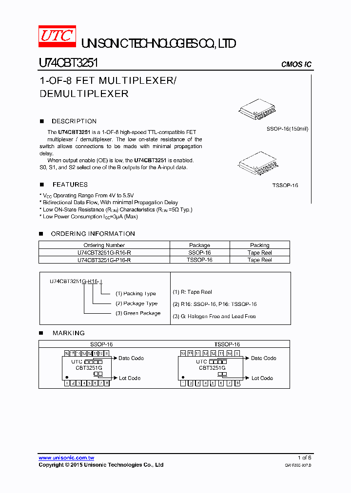 U74CBT3251G-P16-R_8449517.PDF Datasheet