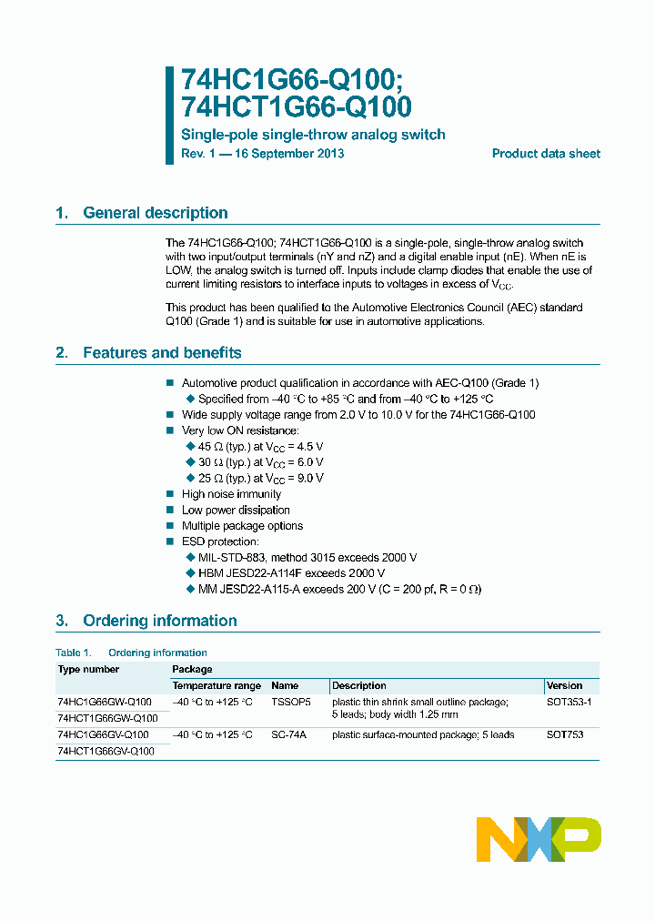 74HC1G66GV-Q100_8446346.PDF Datasheet
