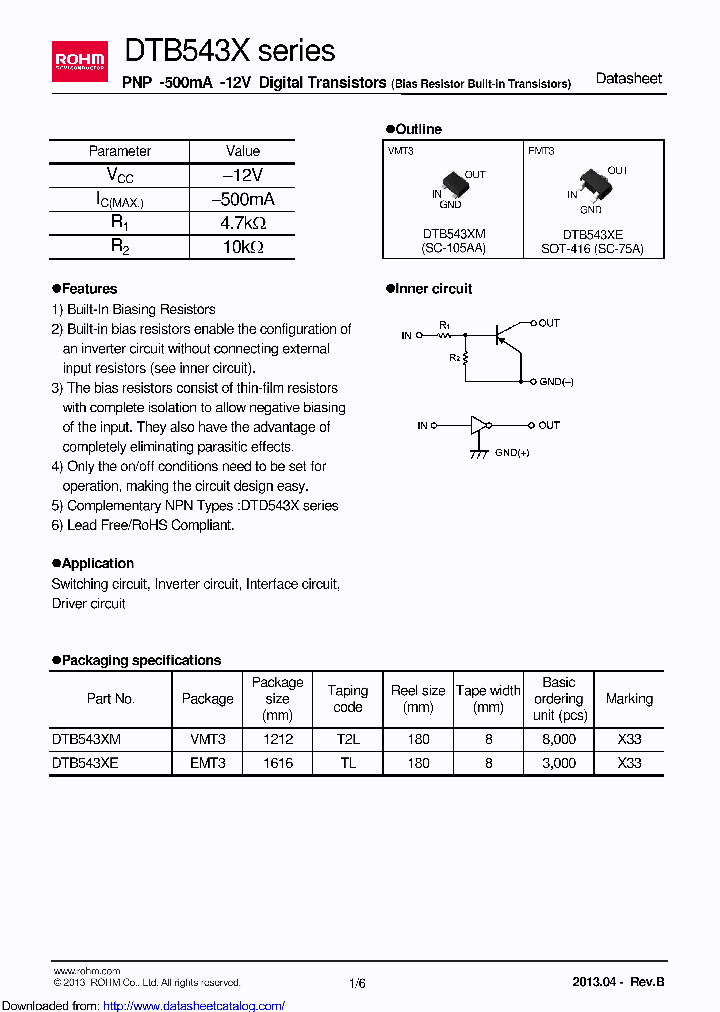 DTB543XE_8449000.PDF Datasheet