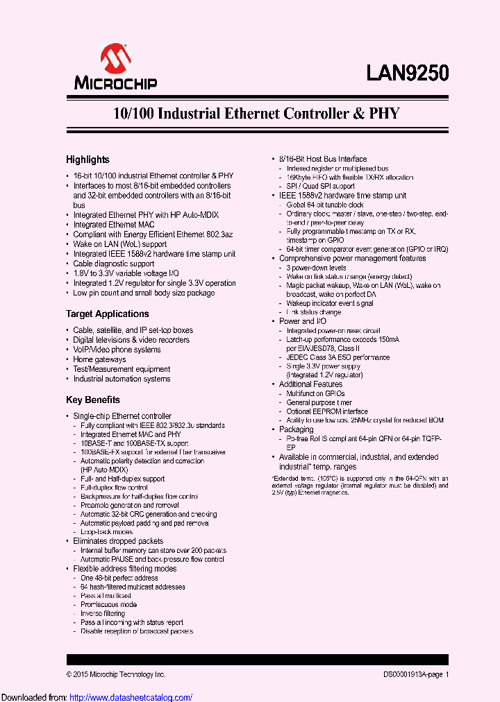 LAN9250TVML_8449117.PDF Datasheet