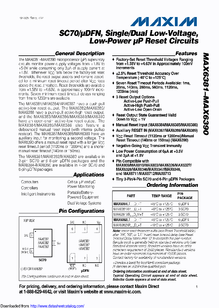 MAX6388XS16D3T_8451320.PDF Datasheet