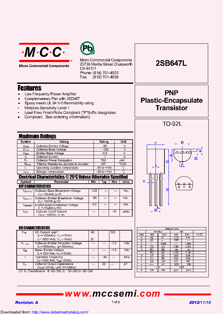 2SB647L-B_8452149.PDF Datasheet