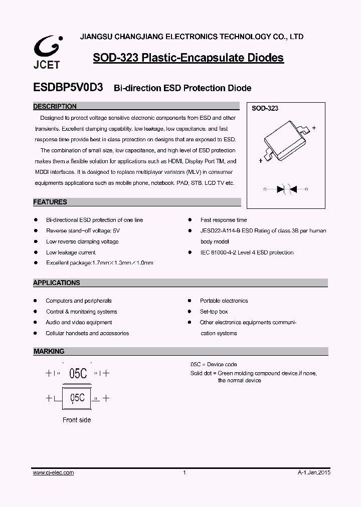 ESDBP5V0D3_8452964.PDF Datasheet