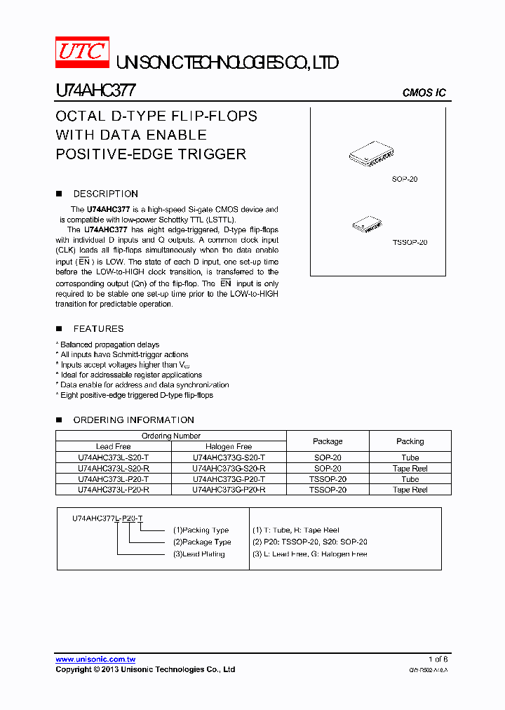 U74AHC373G-P20-R_8453318.PDF Datasheet