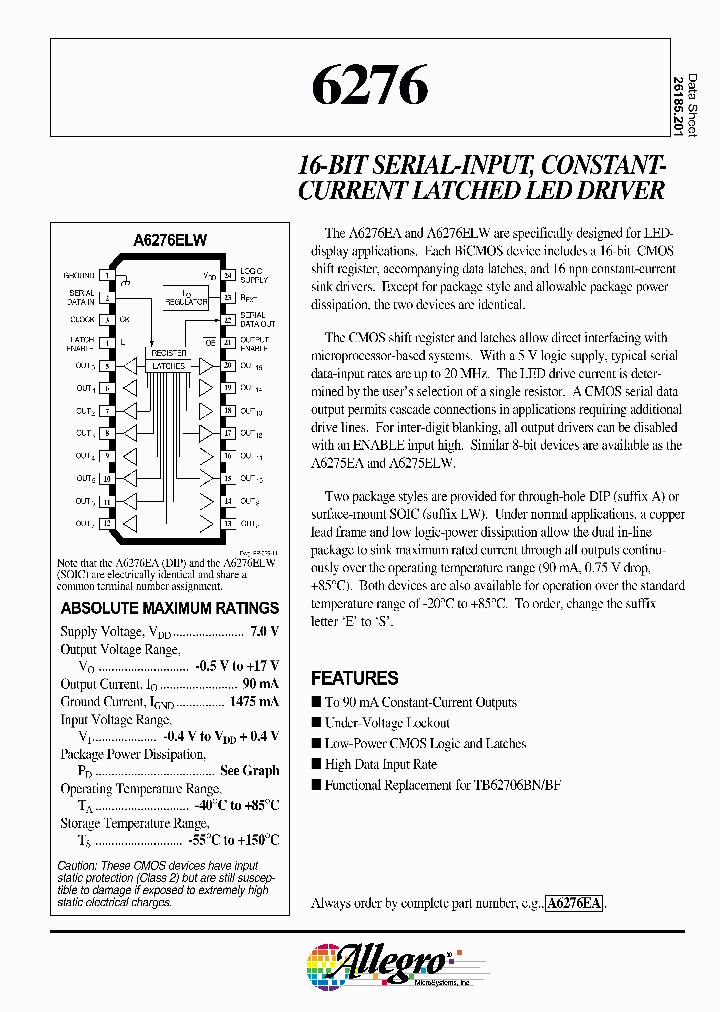 A6276SLWA_8453347.PDF Datasheet