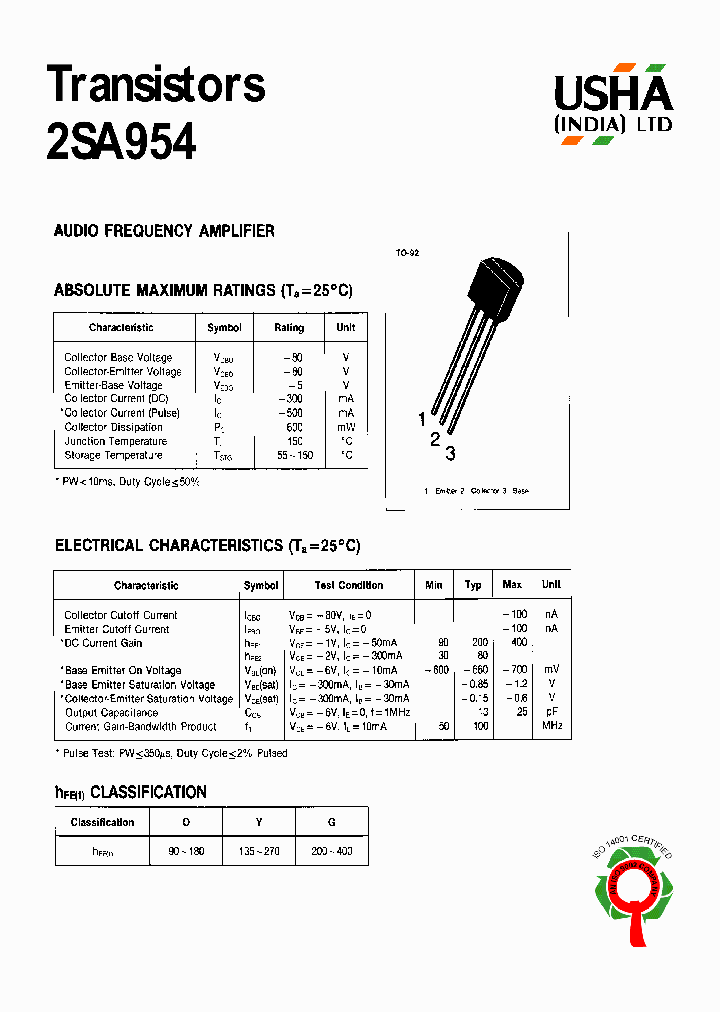 2SA954_8454858.PDF Datasheet