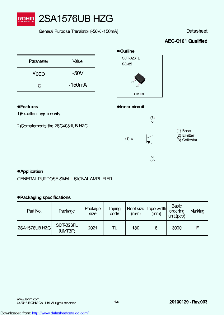 2SA1576UBHZGTL_8455342.PDF Datasheet