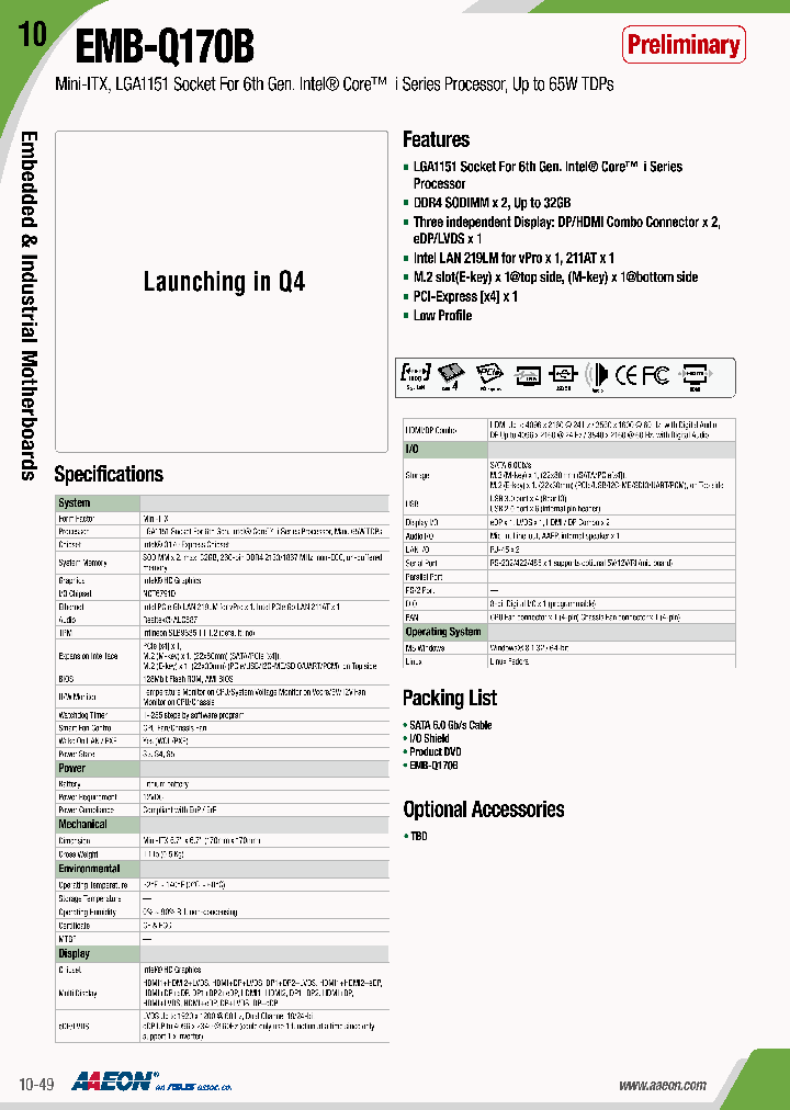 EMB-Q170B_8457001.PDF Datasheet