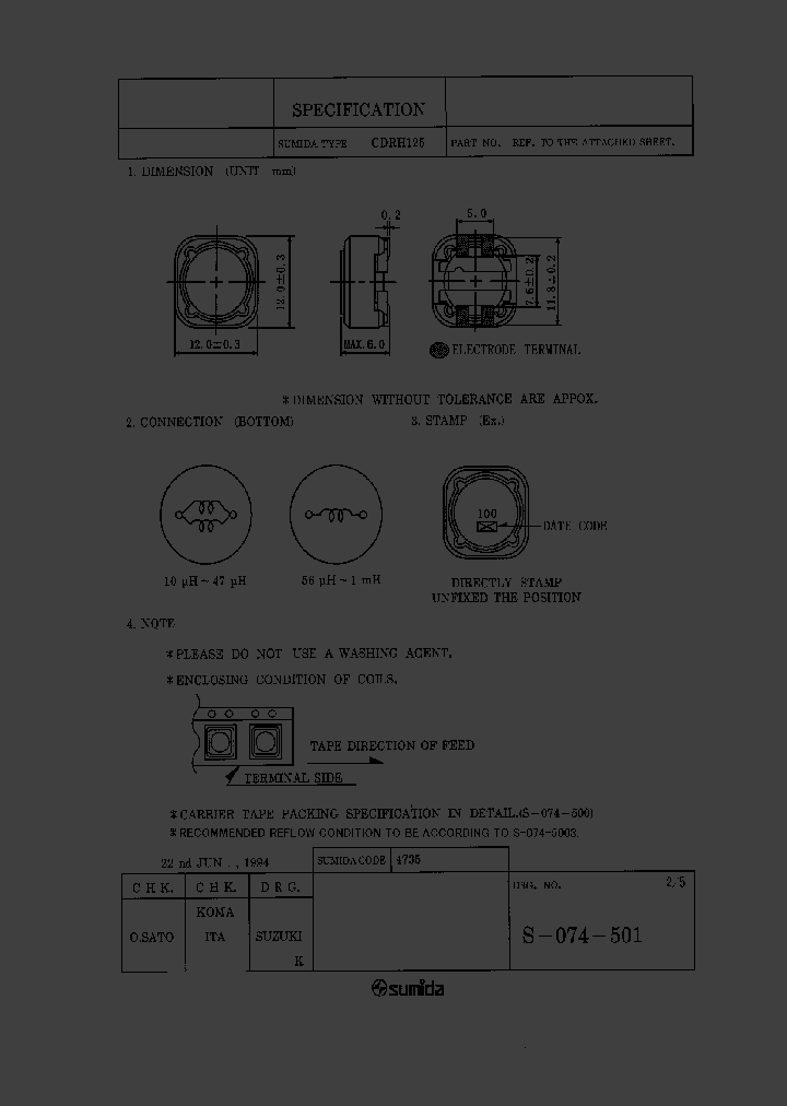 CDRH125-221MC_8457557.PDF Datasheet