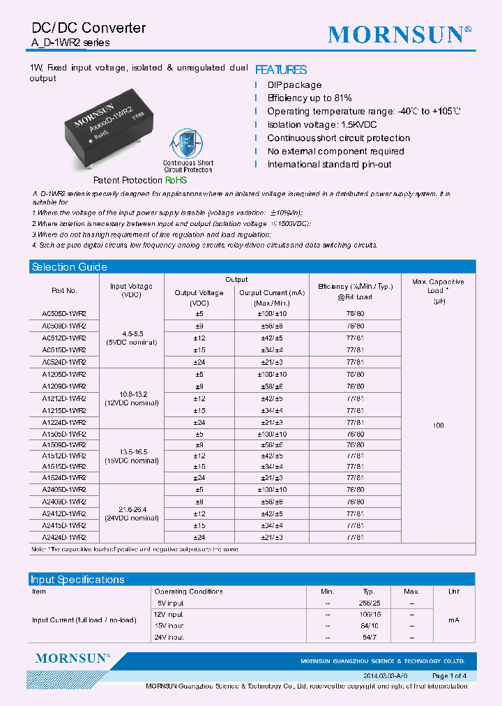 A0505D-1WR2_8457507.PDF Datasheet