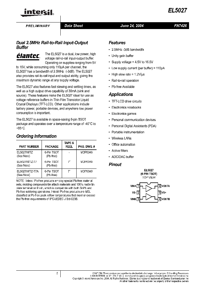 EL5027IWTZ_8457673.PDF Datasheet
