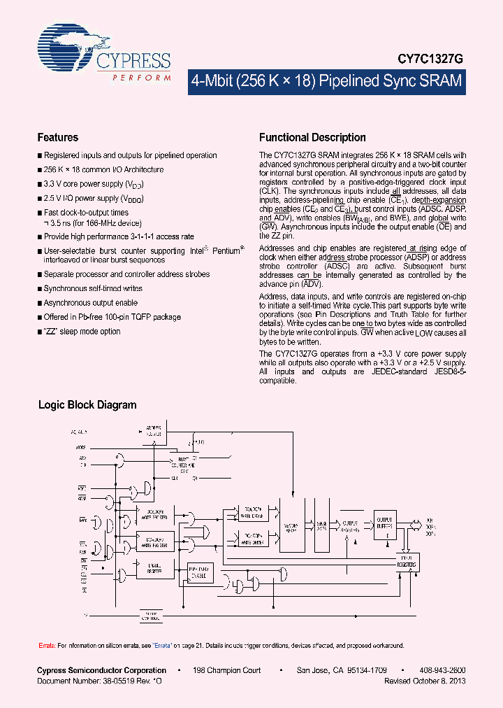 CY7C1327G-133AXIT_8460252.PDF Datasheet