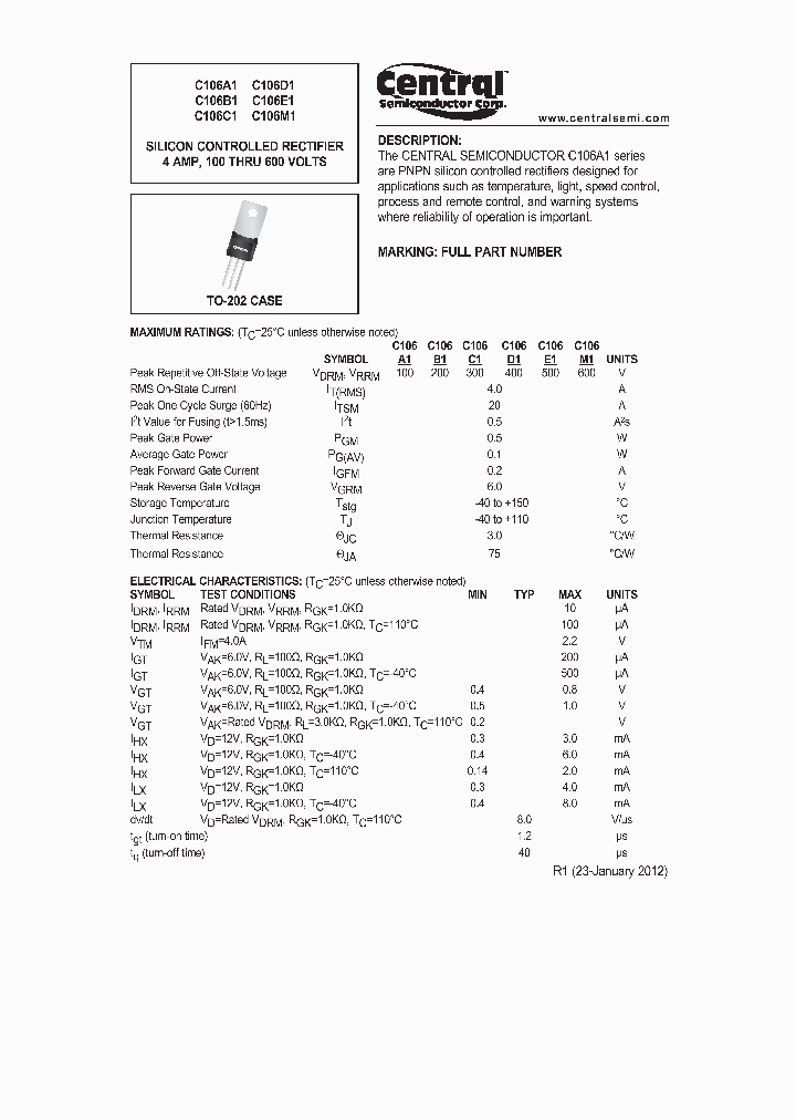 C106A1_8463305.PDF Datasheet