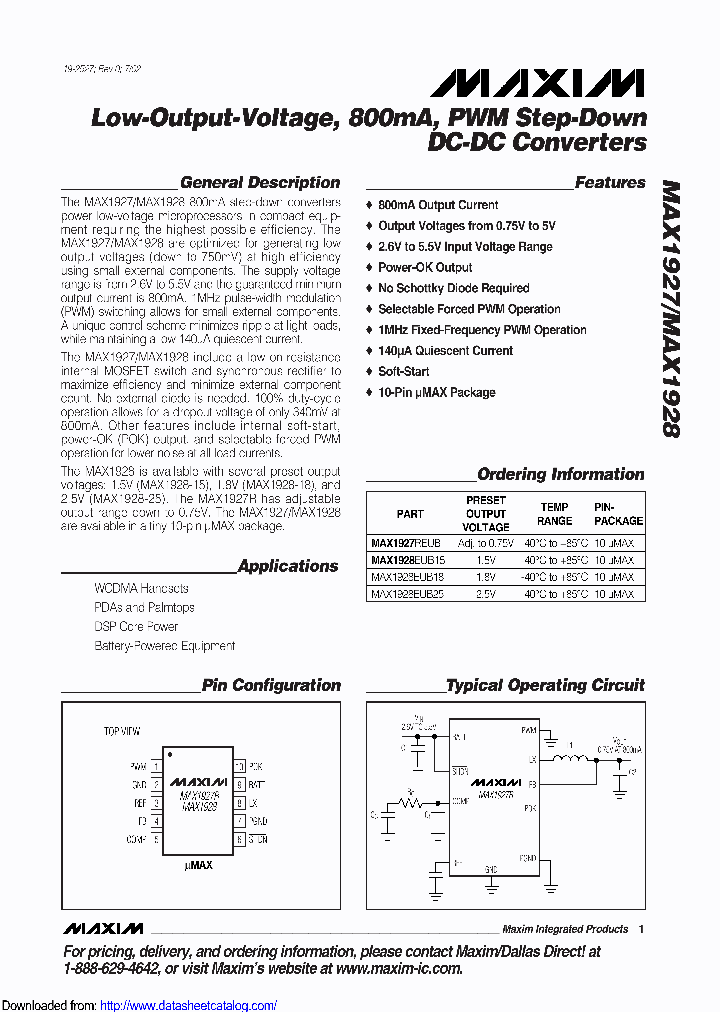 MAX1927REUB-TG05_8462195.PDF Datasheet