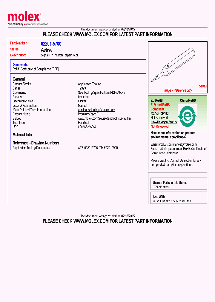 62201-5700_8462933.PDF Datasheet