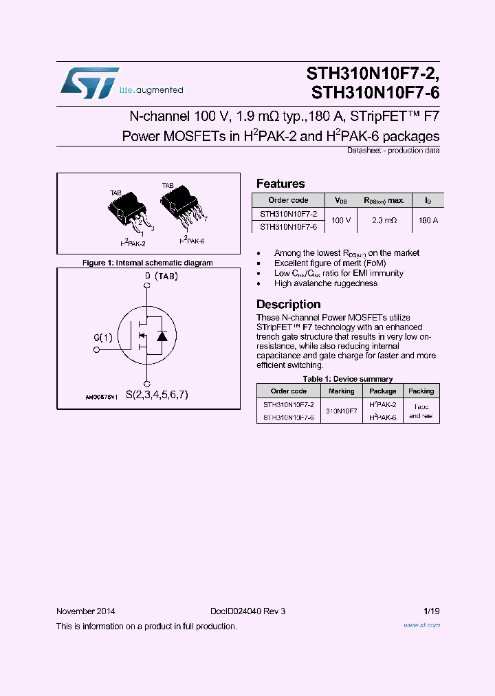 STH310N10F7-6_8463191.PDF Datasheet