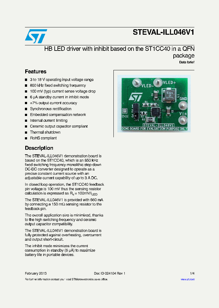 STEVAL-ILL046V1_8463911.PDF Datasheet