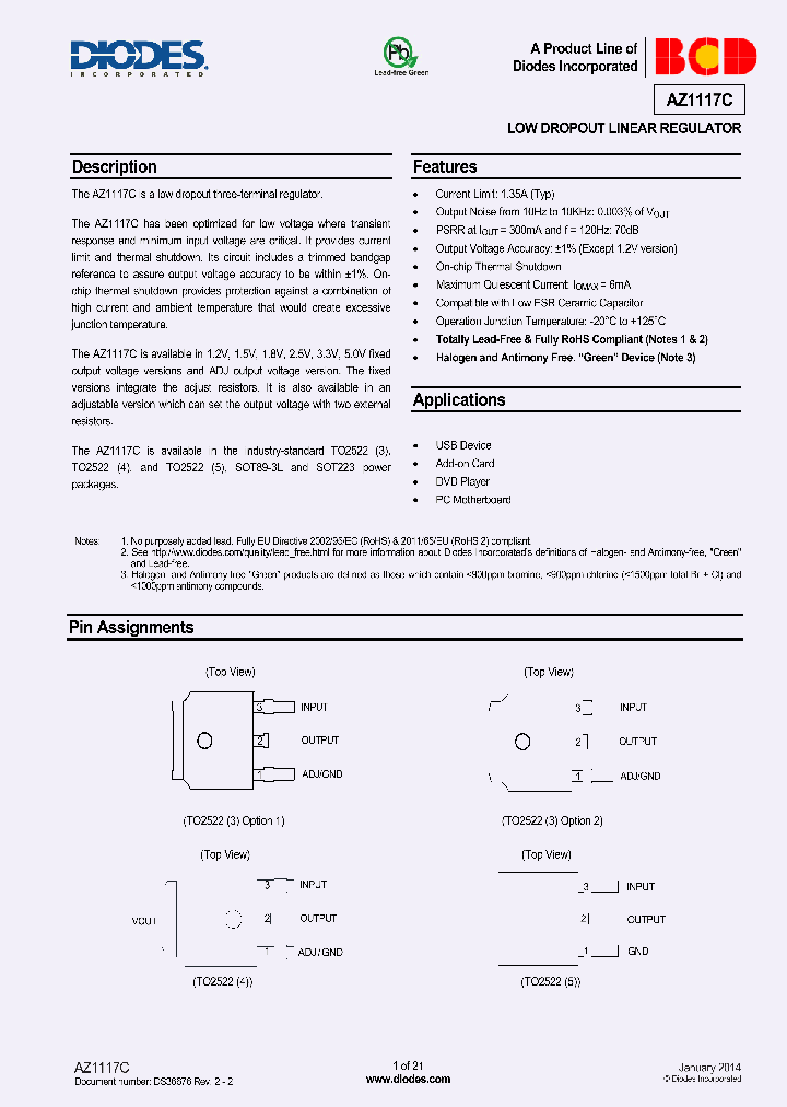 AZ1117CR-ADJTRG76_8465404.PDF Datasheet