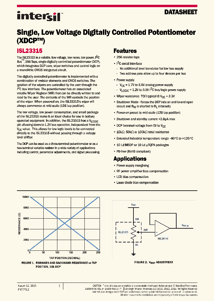 ISL23315TFRUZ-T7A_8468415.PDF Datasheet