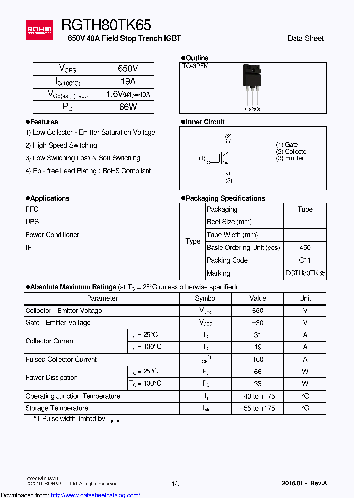 RGTH80TK65_8468622.PDF Datasheet