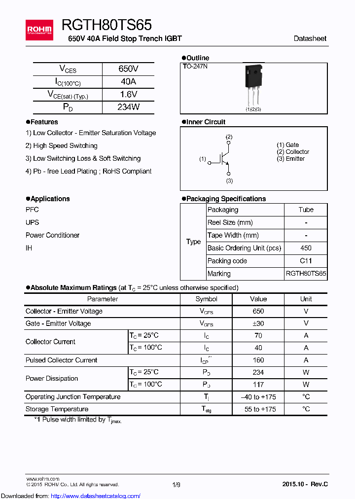 RGTH80TS65GTL_8468629.PDF Datasheet