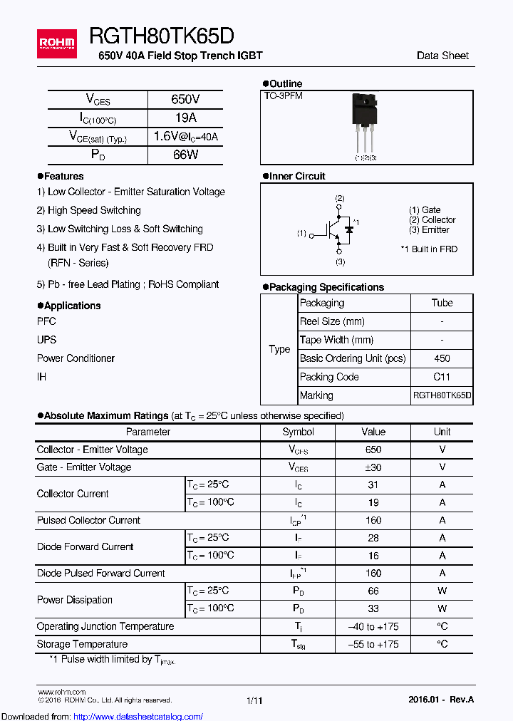 RGTH80TK65D_8468623.PDF Datasheet